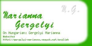 marianna gergelyi business card